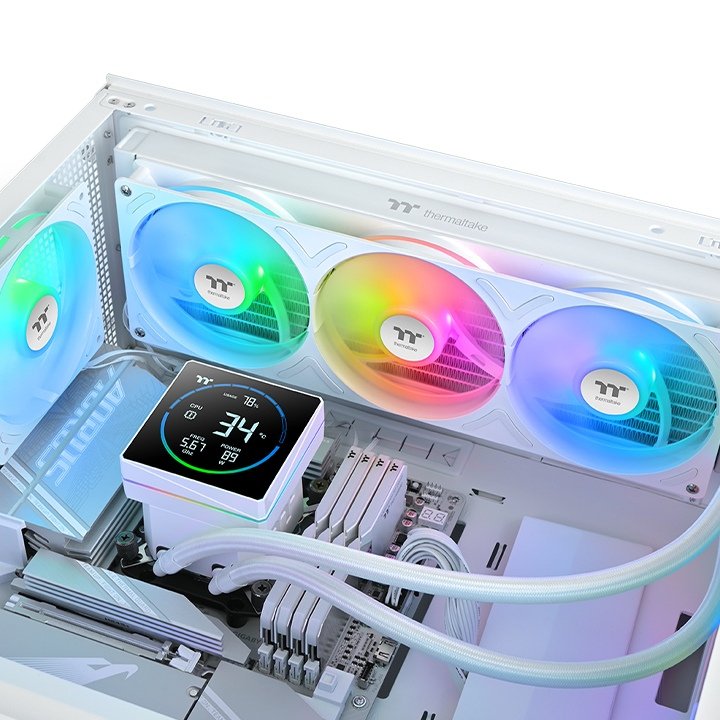 Refrigeración Líquida Cpu K Thermaltake Th360-S V3 Argb Sync Aio Snow Edition