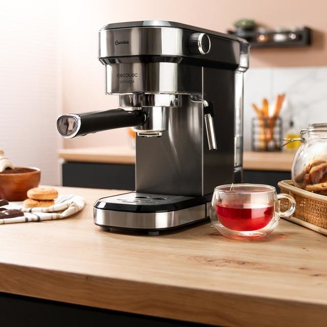 Cafetera Expreso Cecotec Cafelizzia 790 Steel Duo 1350w 20 Bares