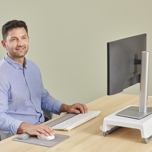 EAN 43859812271 - Fellowes Breyta descansa muñecas Silicona Gris imagen 4