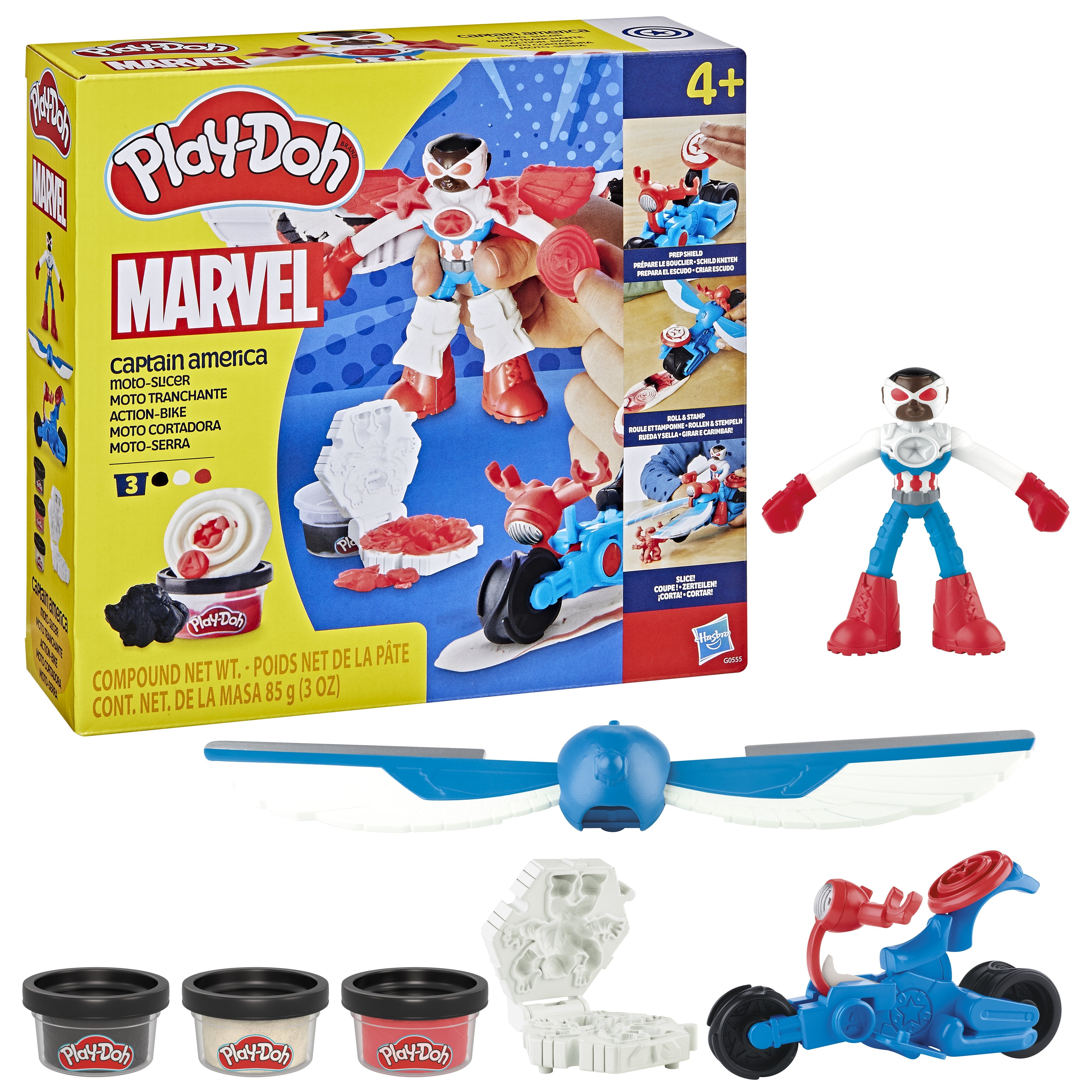 Moto Cortadora Del Capitan America Marvel Play-Doh