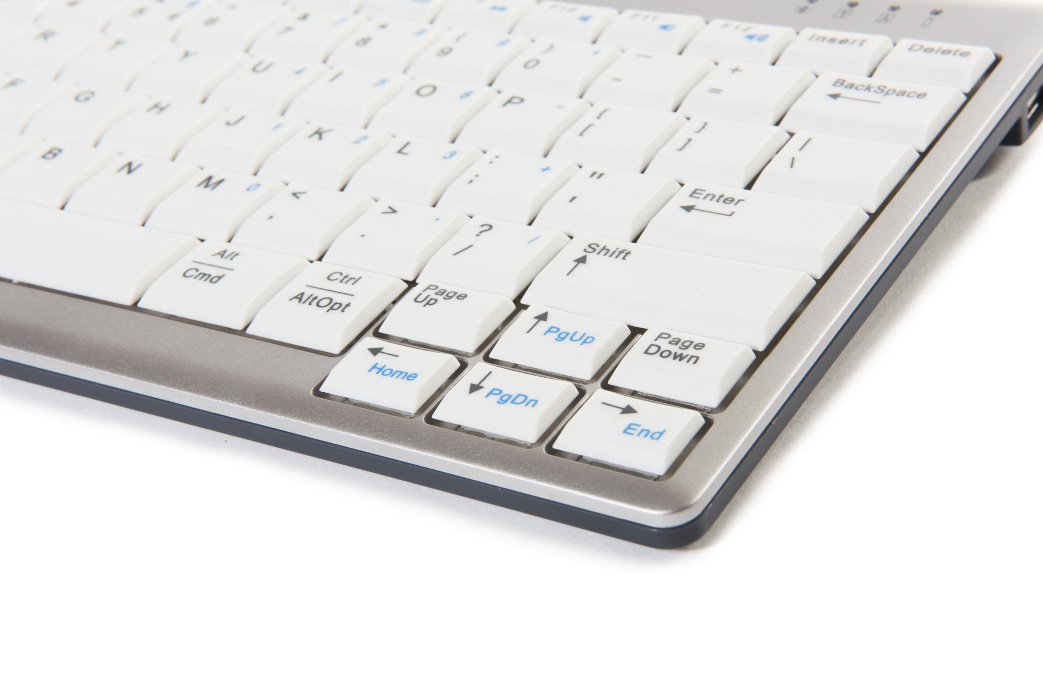 Bakkerelkhuizen Ultraboard 950 Teclado Usb Qwerty Inglés Del Reino Unido Plata, Blanco