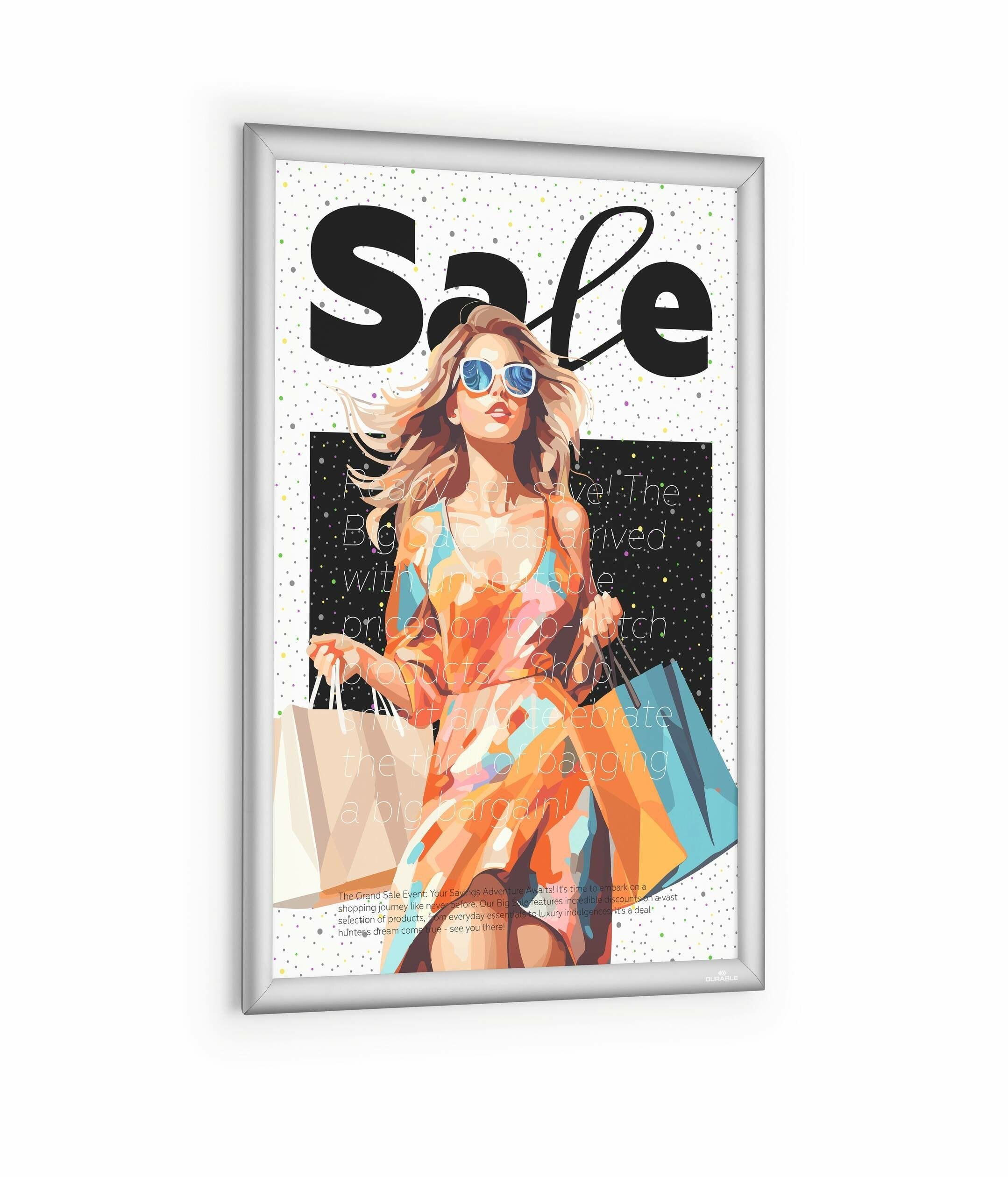 EAN 4005546739571 - Durable 500823 marco para pared 450 x 625 mm Rectángulo Plata Aluminio imagen 4