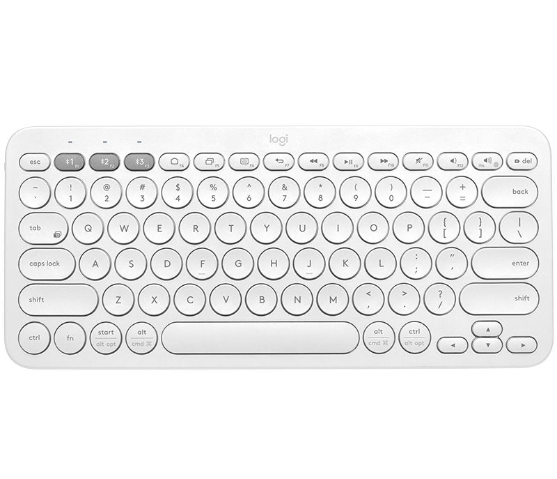Teclado Alemán Logitech K380 Multi-Device Bluetooth Qwertz Blanco