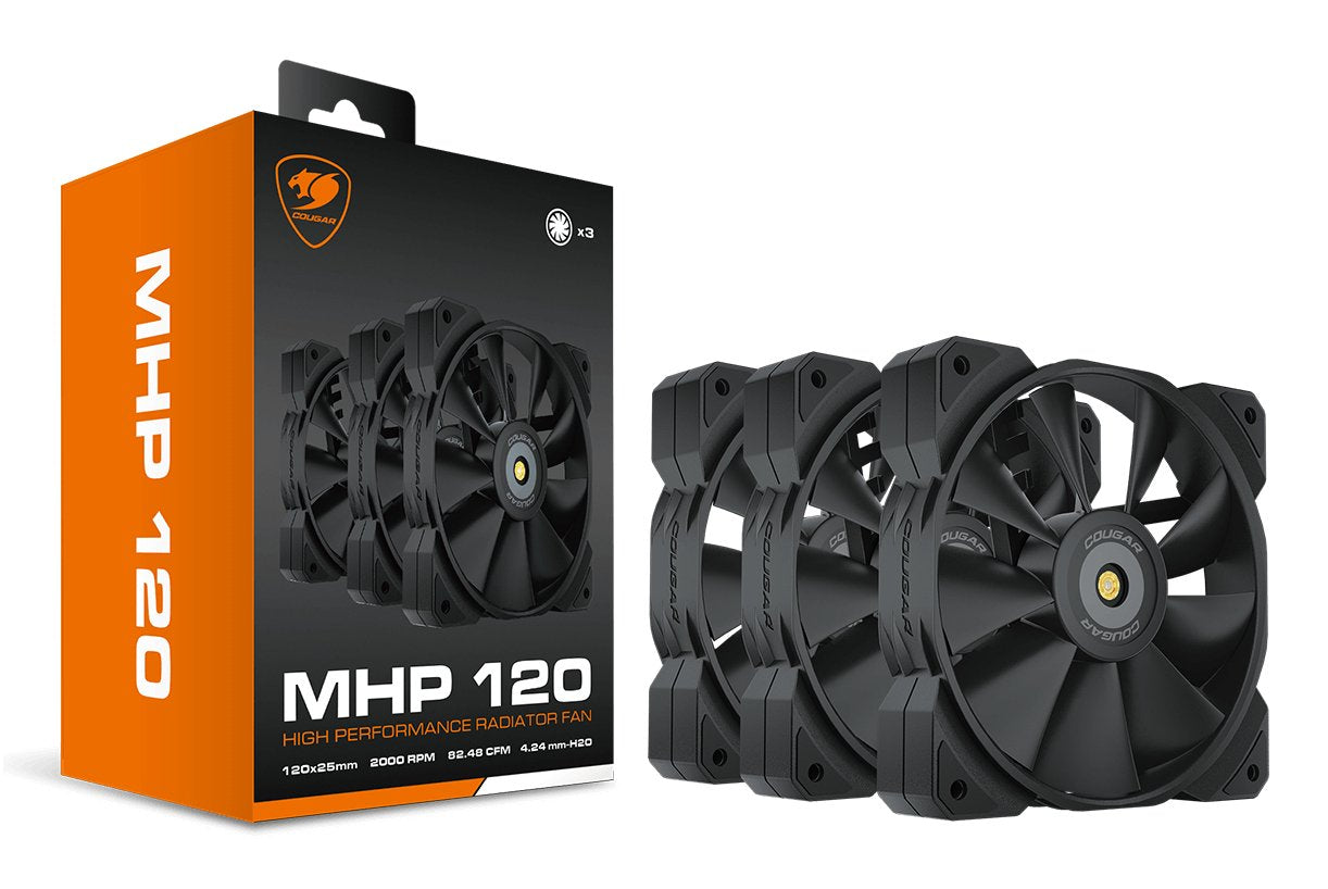 Ventilador Pc Cougar Mhp 120, Negro, 3er-Pack