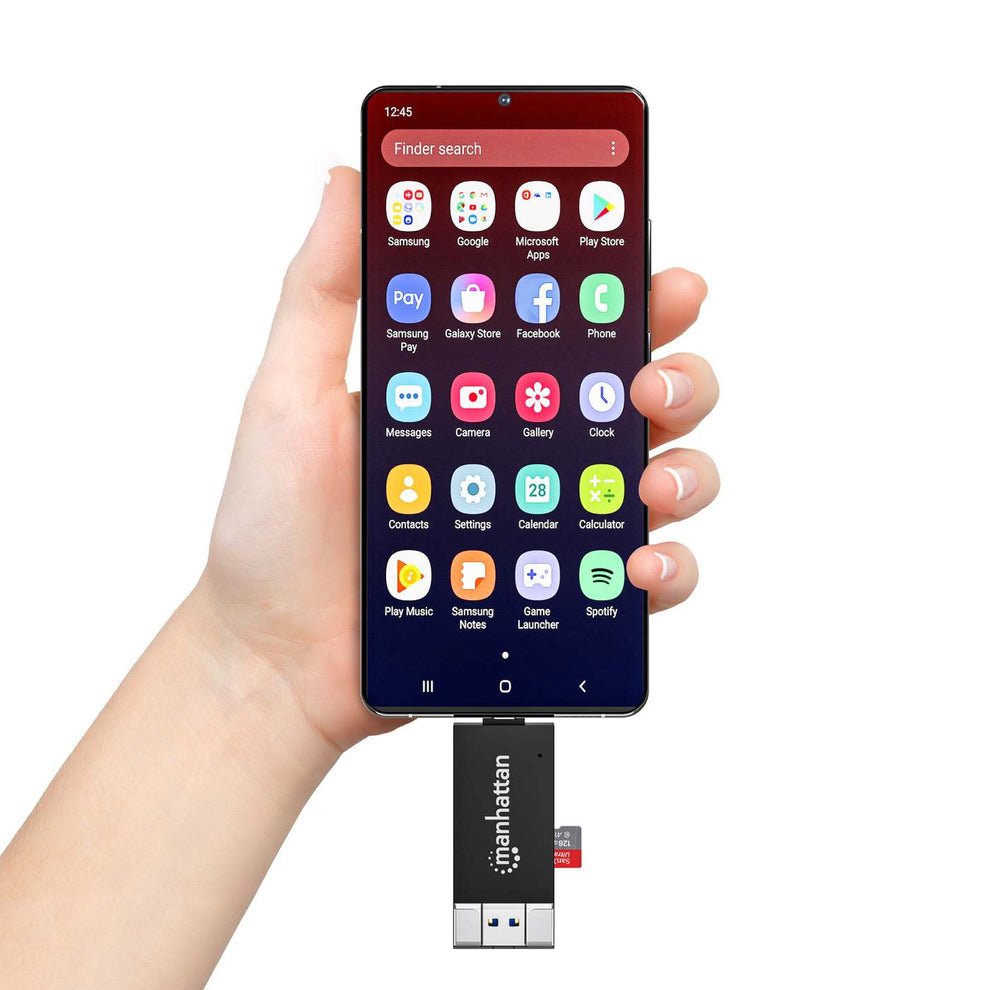 Manhattan Usb 3.0 Typ-C -A Kartenlesegerät Microsd, Sd Mmc