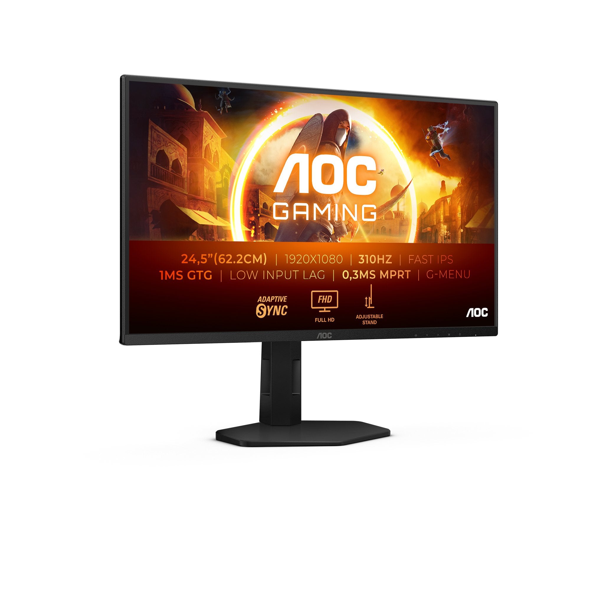 EAN 4038986182577 - AOC G4 25G4SXU pantalla para PC 62,2 cm (24.5") 1920 x 1080 Pixeles Full HD LED Negro, Gris imagen 2