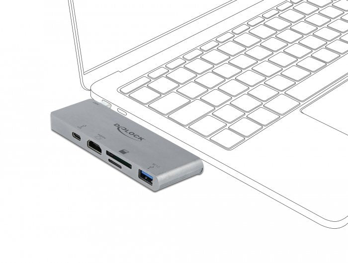 Delock Dockingstation Para Macbook Mit 4k Y Pd 3.0