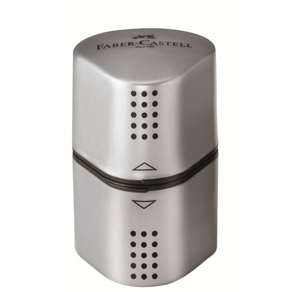 EAN 4005401003939 - Faber-Castell Grip 2001 Sacapuntas manual Plata imagen 1