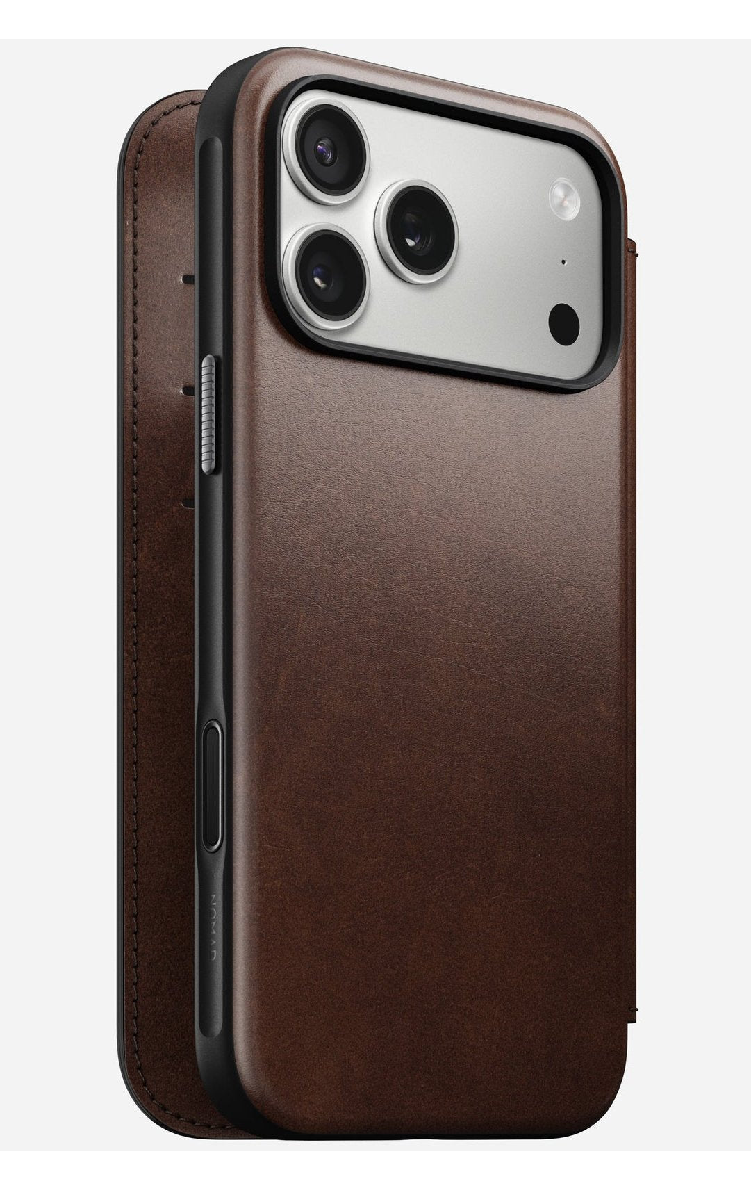 Nomad Modern Leather Folio Iphone 17 Pro Max Rustic Brown H