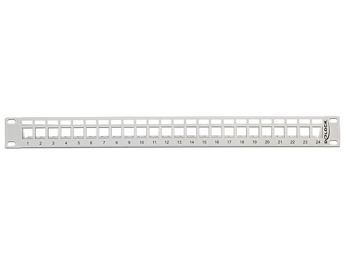 Delock Keystone 19" Patchpanel 24 Port Gris