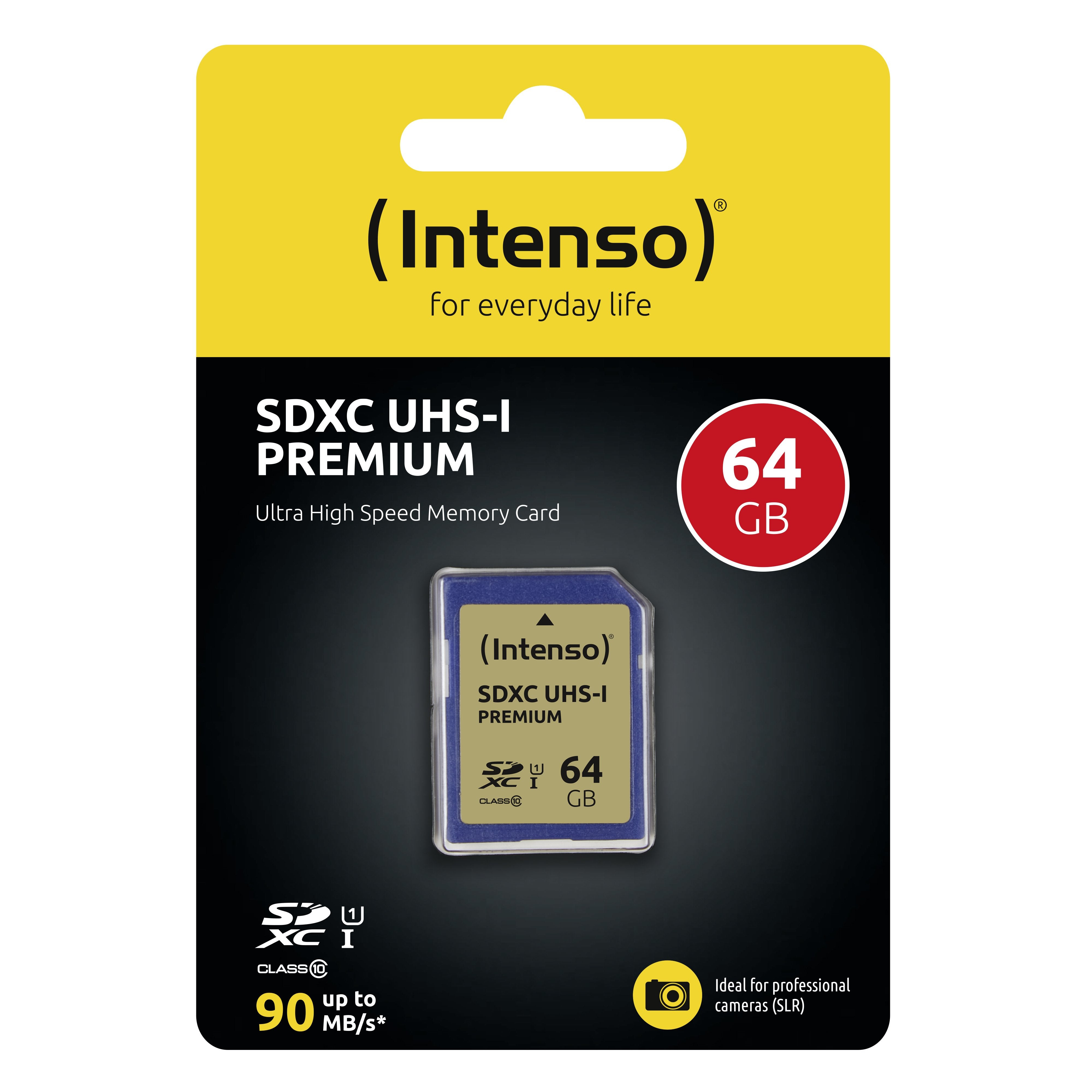 Intenso 64gb Sdxc Memoria Flash Clase 10 Uhs-I