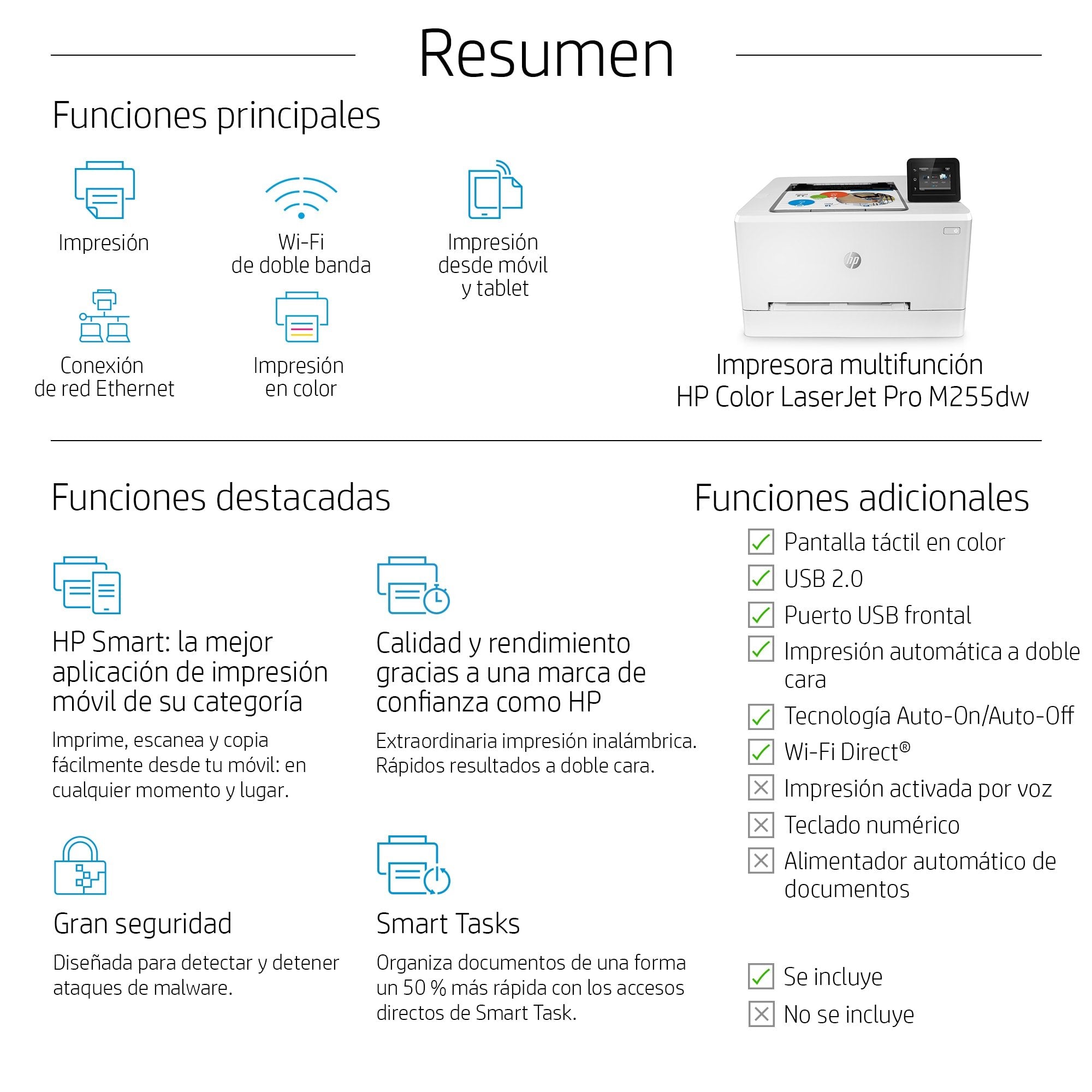 EAN 0193905578924 - HP Color LaserJet Pro M255dw 600 x 600 DPI A4 Wifi imagen 7