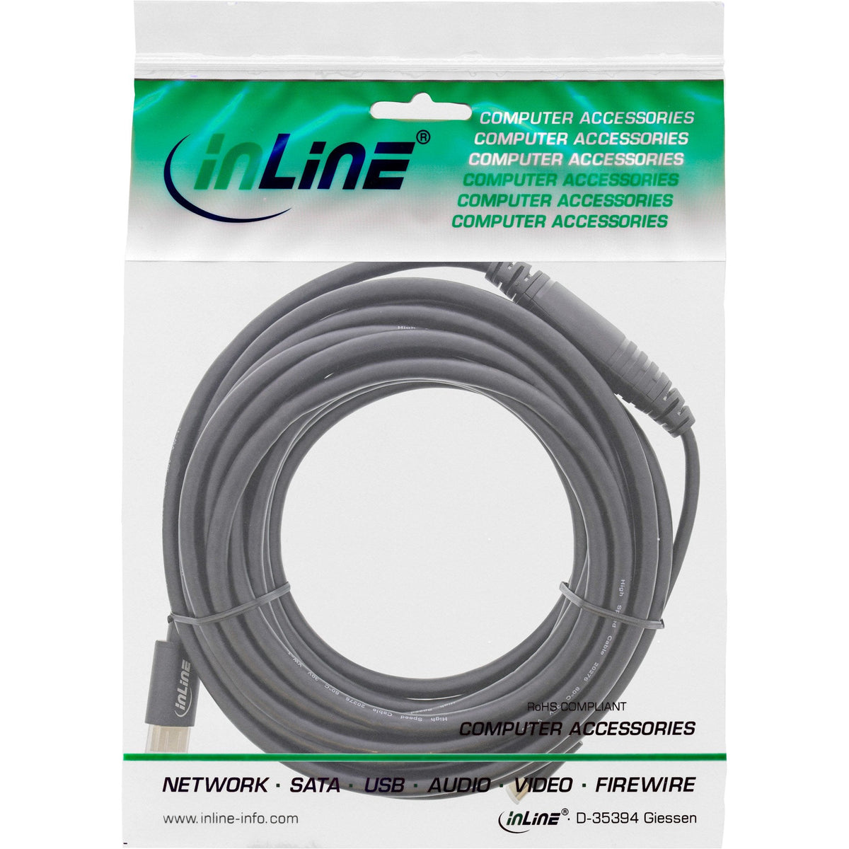 Adaptador Usb Inline, Usb Tipo C Macho A Hdmi Macho (Modo Alternativo Dp), 4k2k, Negro, 5 M