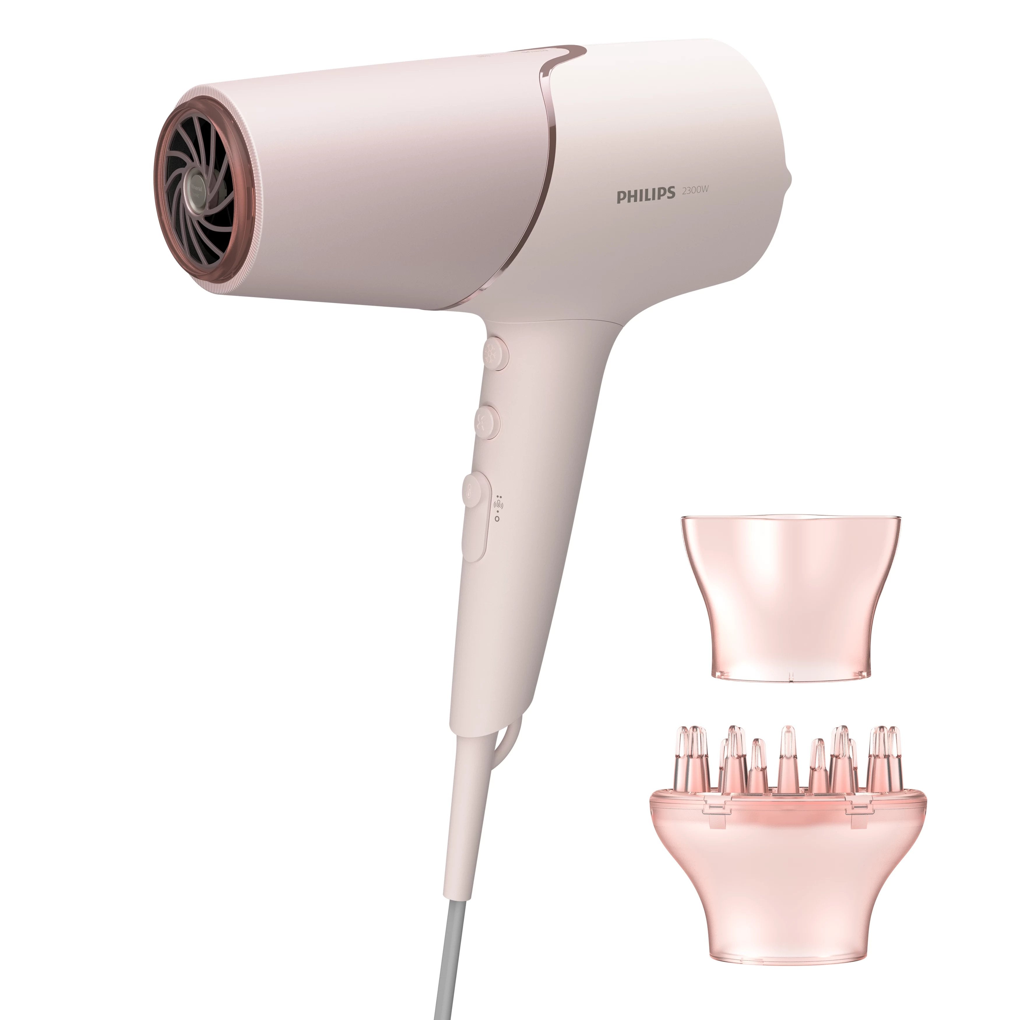 EAN 8710103977209 - Philips 5000 series BHD530/00 secador 2300 W Rosa, Blanco imagen 3