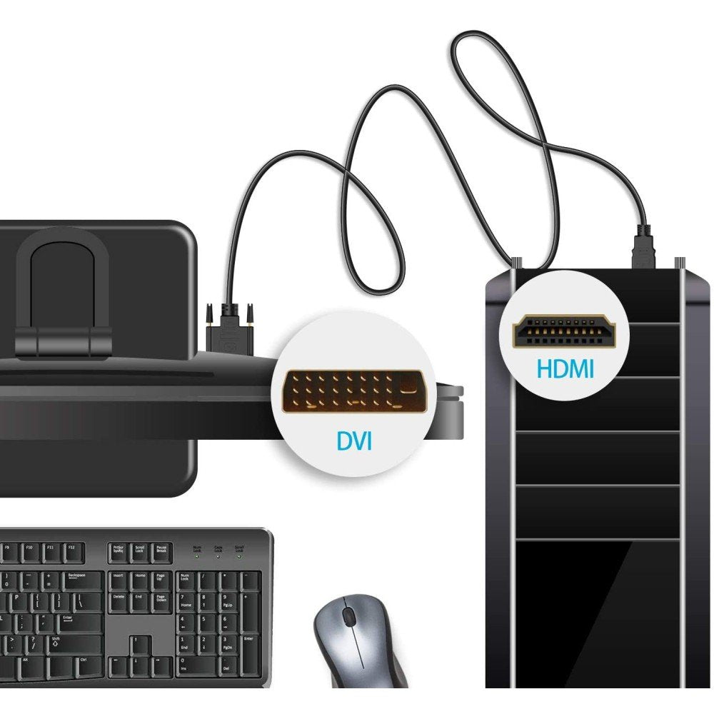 Techly Cable 5.0m Hdmi - Dvi-D M/M 5 M Negro