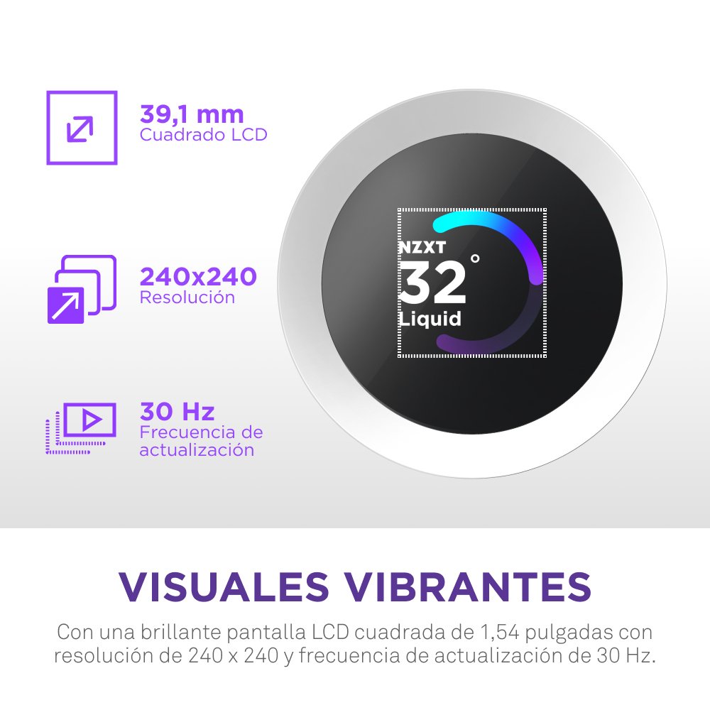 EAN 5056547205229 - NZXT Kraken Plus RGB 240 Procesador Sistema de refrigeración líquida todo en uno 12 cm Blanco imagen 4