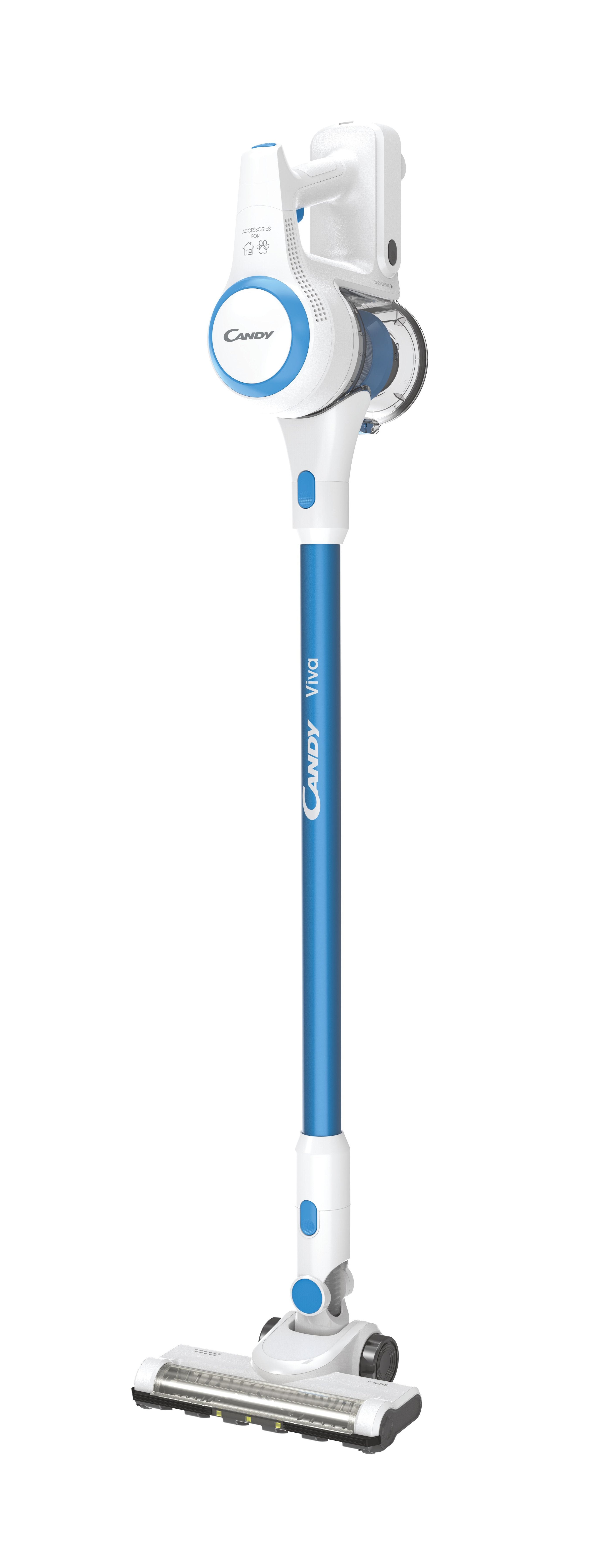 Candy Scopa Elettrica Cviva20 Ricaricabile Bianco/Blu