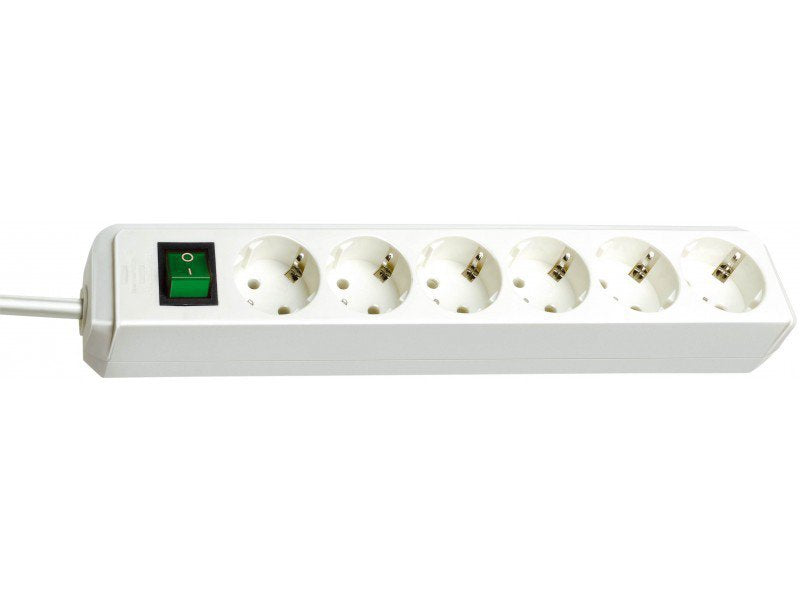 EAN 4007123249404 - Brennenstuhl Eco base múltiple 1,5 m 6 salidas AC Blanco imagen 1