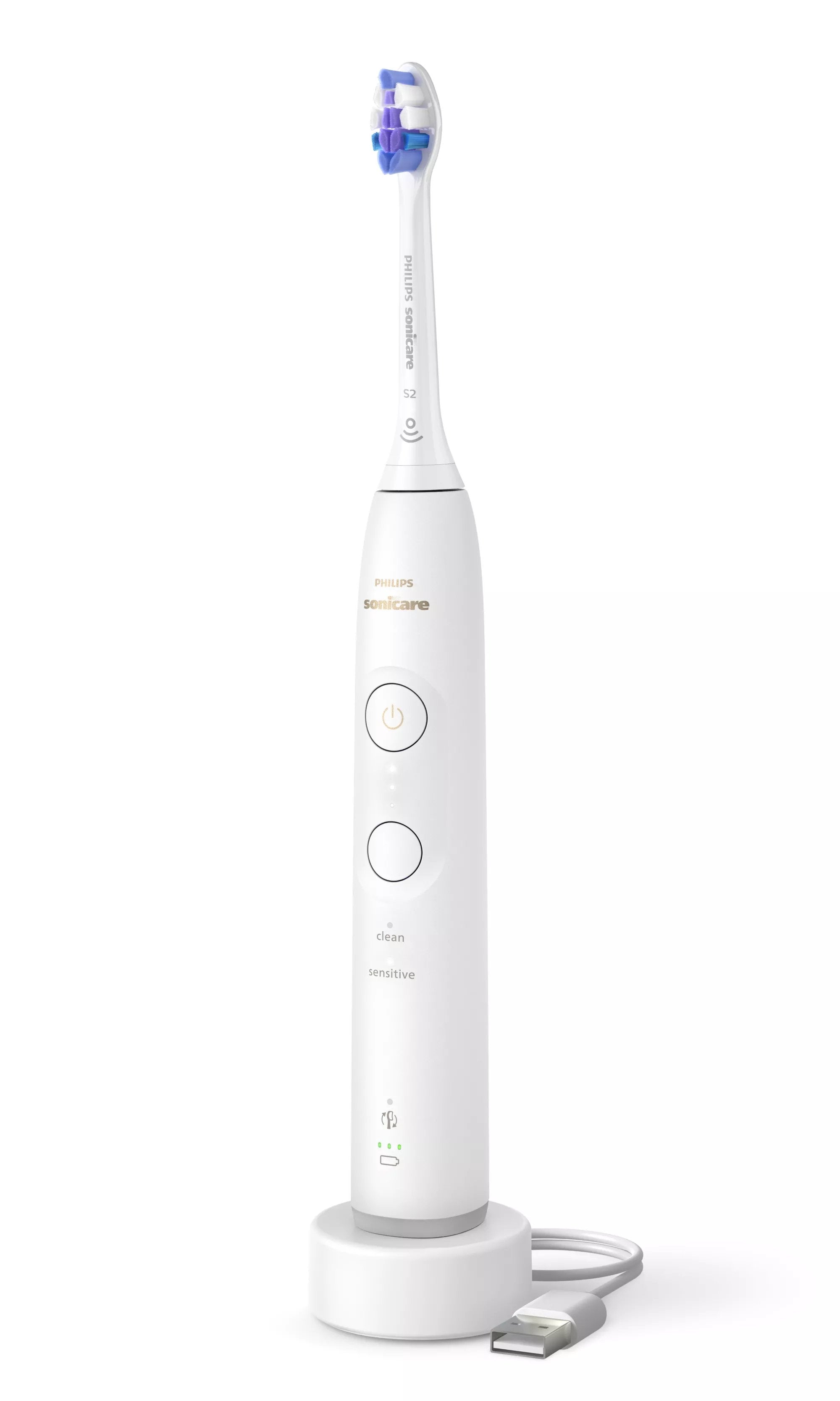 EAN 8720689021715 - Philips HX7400/01 cepillo eléctrico para dientes Adulto Cepillo dental sónico Blanco imagen 1