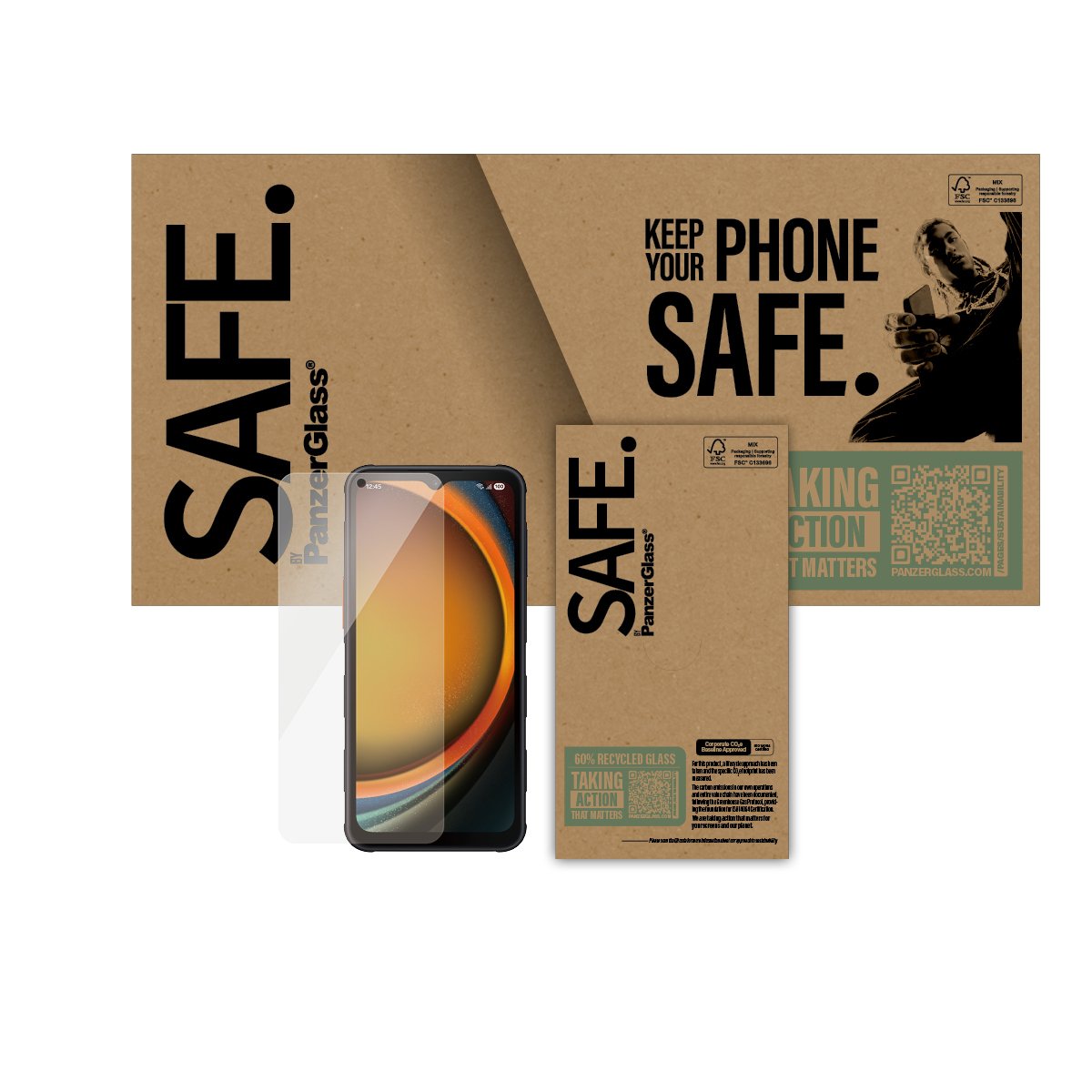 EAN 5715685025945 - PanzerGlass SAFE. by ® Screen Protector Samsung Galaxy Xcover7 Pro | Xcover7 | Xcover6 Pro | Ultra-Wide F imagen 2