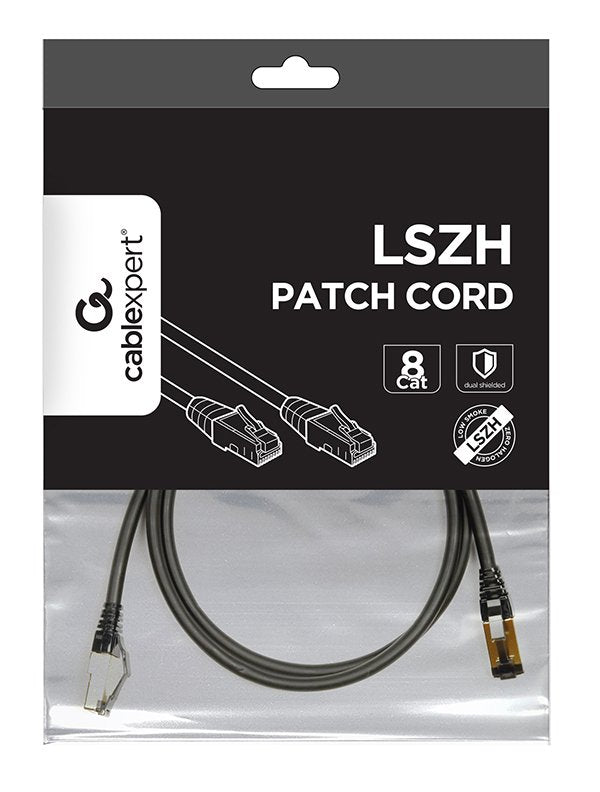 EAN 8716309120623 - Gembird PP8-LSZHCU-BK-1M cable de red Negro Cat8 S/FTP (S-STP) imagen 2