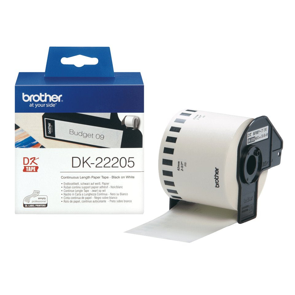 Rollo De Papel Continuo Original Brother Dk-22205
