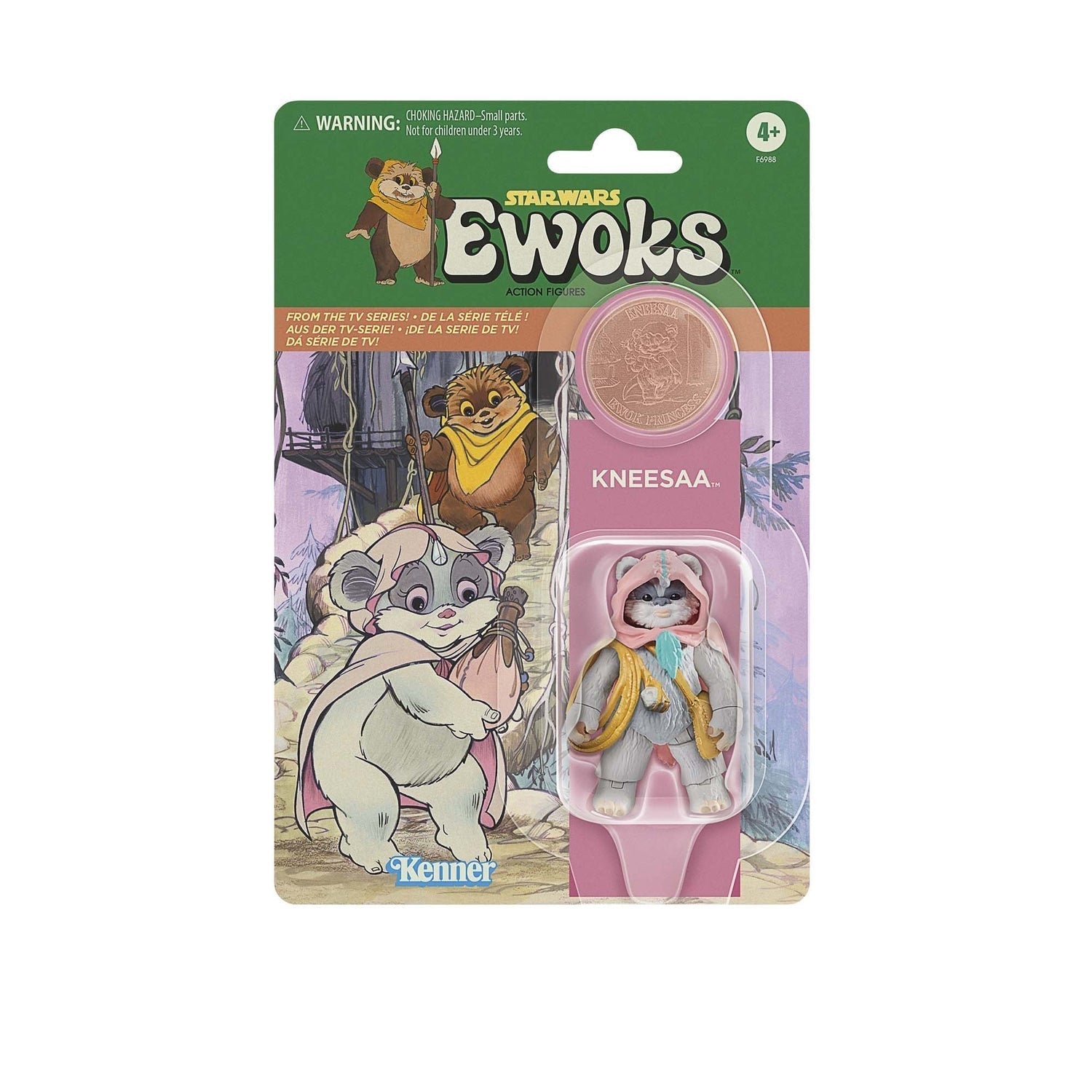 Figuras Wicket W Warrick & Kneesaa Ewoks Star Wars 9cm