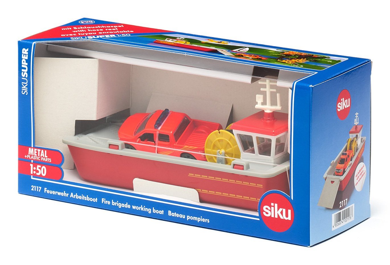 EAN 4006874021178 - Siku Fire Brigade working boat Maqueta de embarcación de la brigada contra incendios Previamente montado imagen 8