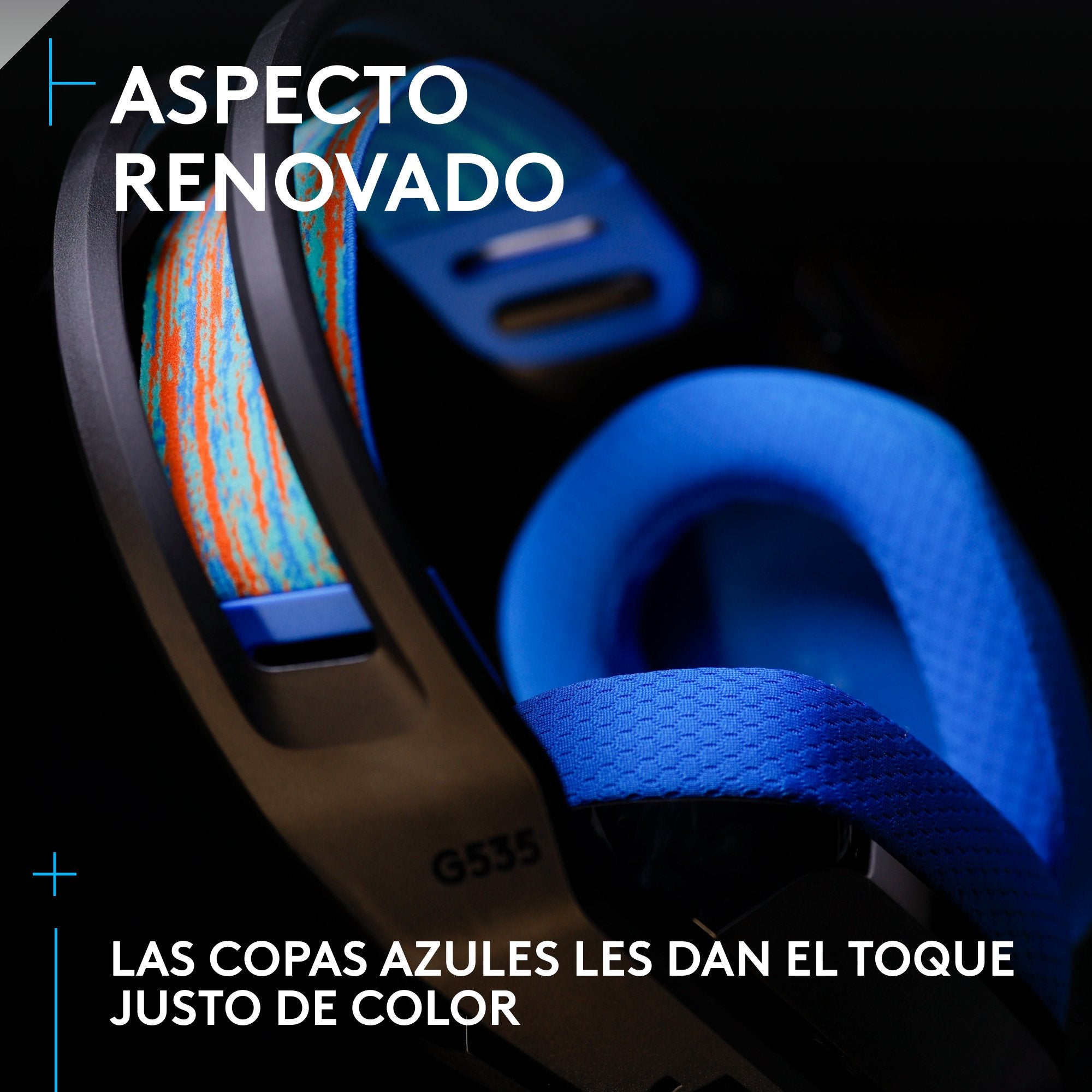 EAN 5099206125513 - Logitech G G535 Inalámbrico Diadema Juego Negro, Azul imagen 10
