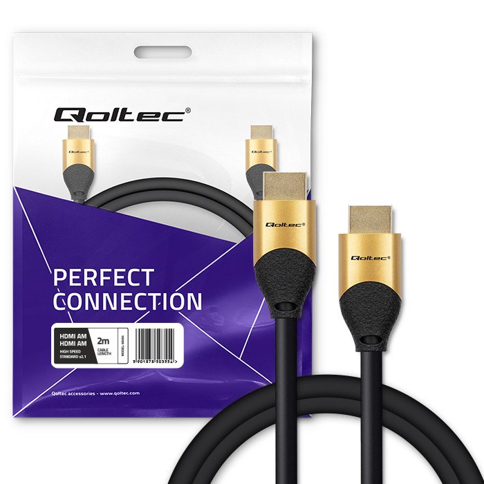 EAN 5901878503554 - Qoltec 50355 cable HDMI 2 m HDMI tipo A (Estándar) Negro imagen 7