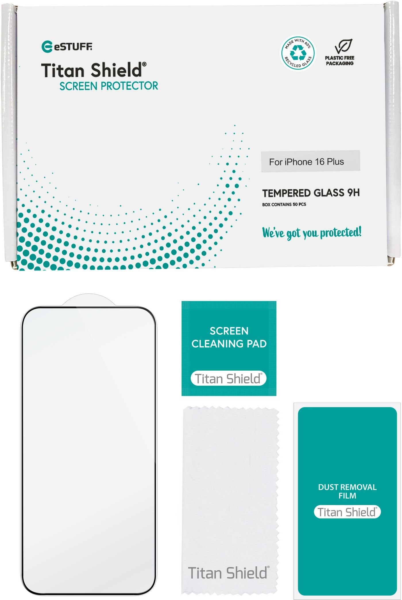 EAN 5715063469903 - eSTUFF ES501425-50BULK protector de pantalla o trasero para teléfono móvil Apple 50 pieza(s) imagen 2