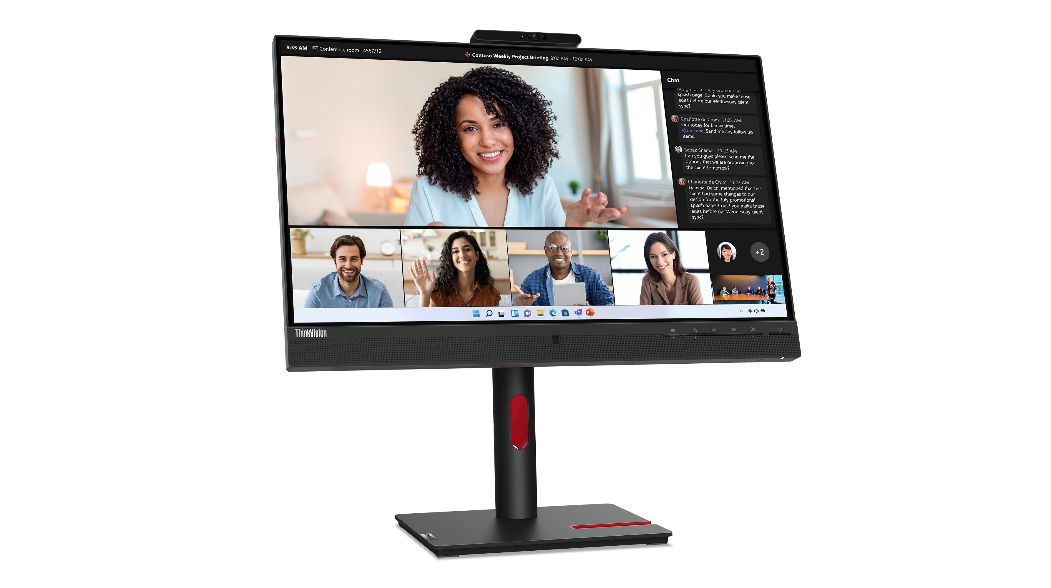 EAN 0196801934177 - Lenovo ThinkVision T24mv-30 LED display 60,5 cm (23.8") 1920 x 1080 Pixeles Full HD Negro imagen 4