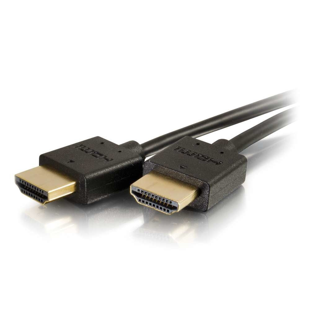 C2g 6ft 4k Hdmi Cable Ultra Flexible Cable With Low Profile Connectors Cable Hdmi Hdmi Macho A Hdmi Macho 1.83 M Doble Blindado Negro