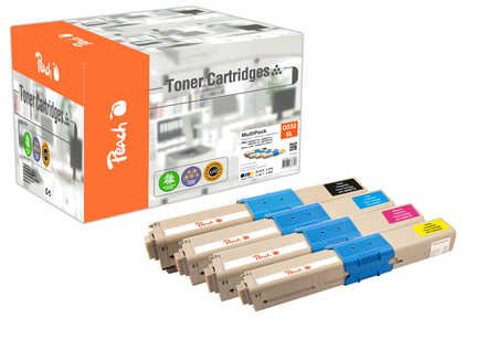 Peach 112227 Tóner Melocotón Pt1049 (Compatible Con Oki 46508712, 46508711, 46508710, 46508709)