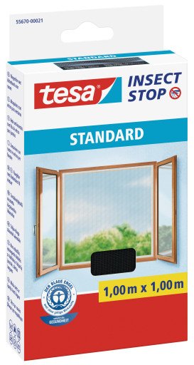 Tesa Mosquitera Cinta Velcro Emándar 1x1m Antracita