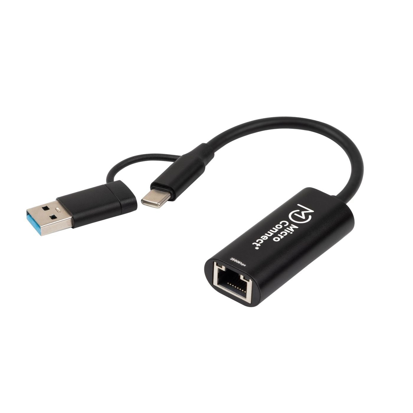 EAN 5715063053416 - Microconnect MC-USBACNET2.5G cambiador de género para cable USB C RJ-45 Negro imagen 1