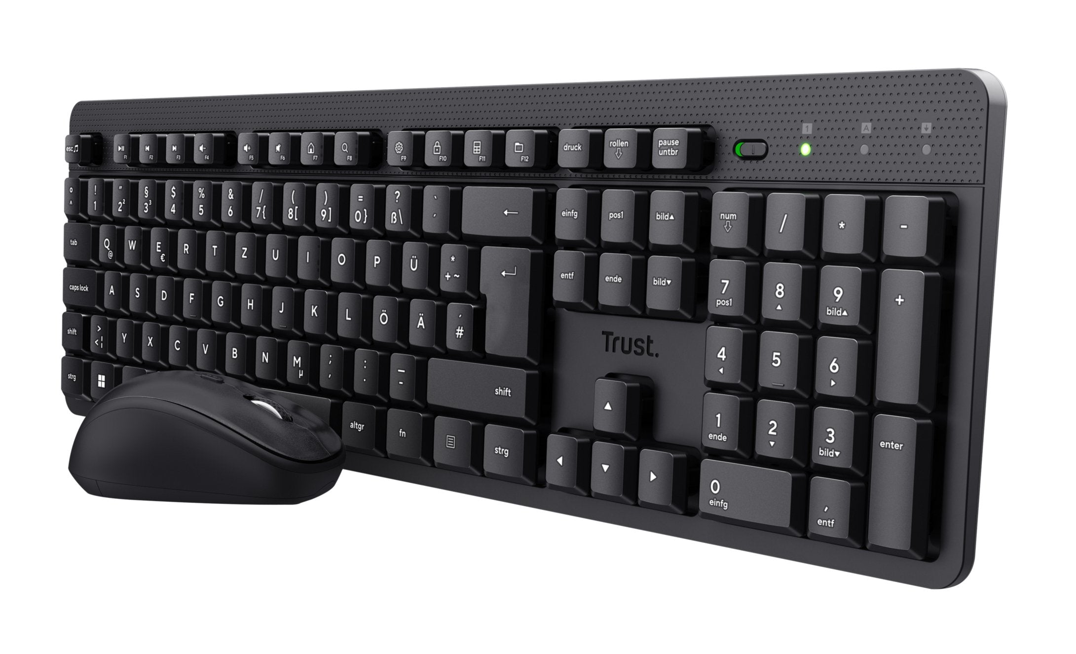 Trust Tkm-360 - Tastatur-Und-Raton-Set - De Schwarz (B2b Brown Box")