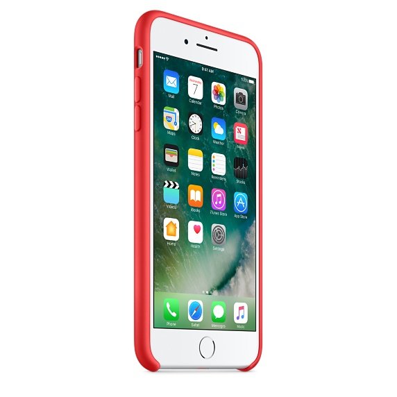 Apple (Product) Redcarcasa Trasera Para Telfono Mvilsiliconarojopara Iphone 7 Plus