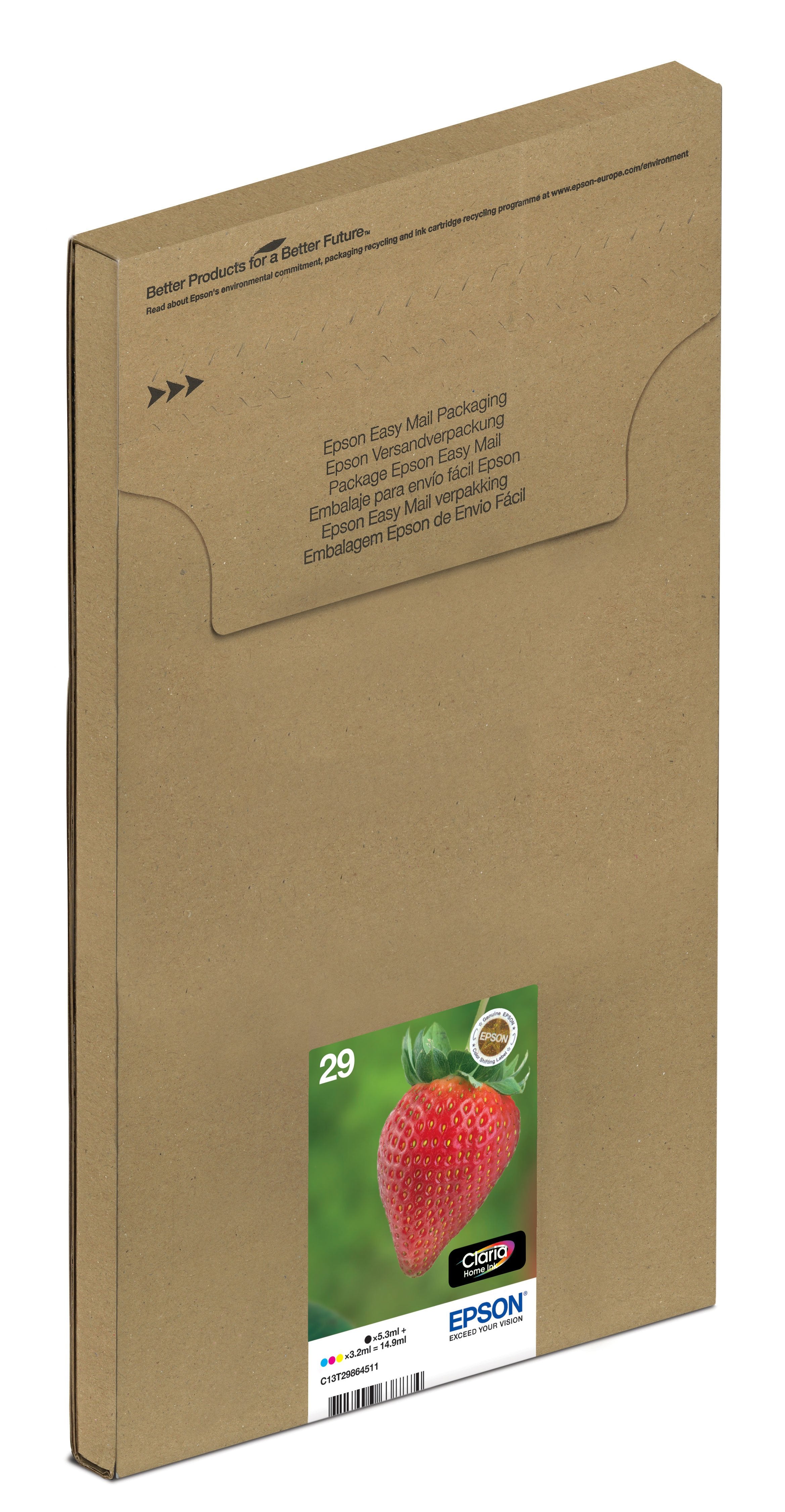 EAN 8715946638874 - Epson Strawberry C13T29864511 cartucho de tinta 1 pieza(s) Original Rendimiento estándar Negro, Cian, Mag imagen 4