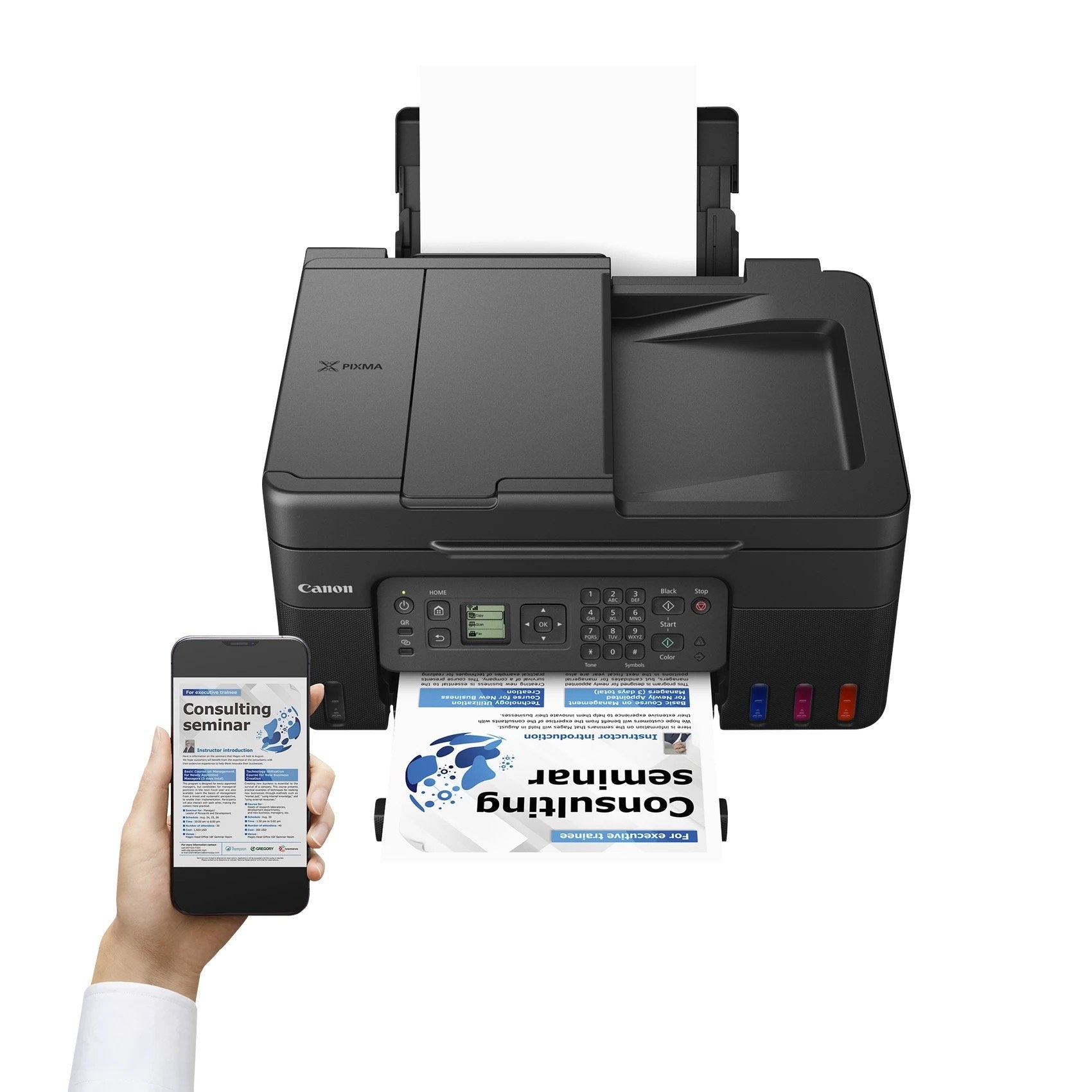 Multifunción Recargable Canon Pixma G4570 Megatank Wifi Fax Negra