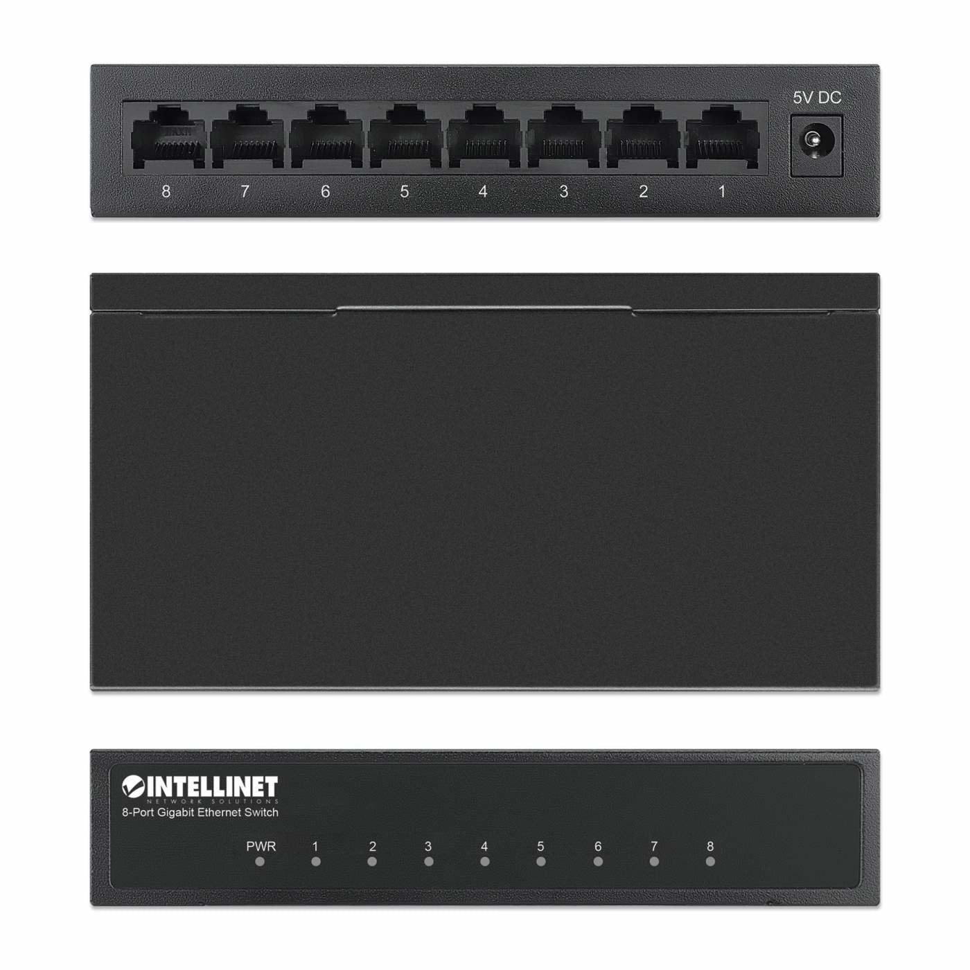 EAN 0766623530347 - Intellinet 530347 switch Gigabit Ethernet (10/100/1000) Negro imagen 5