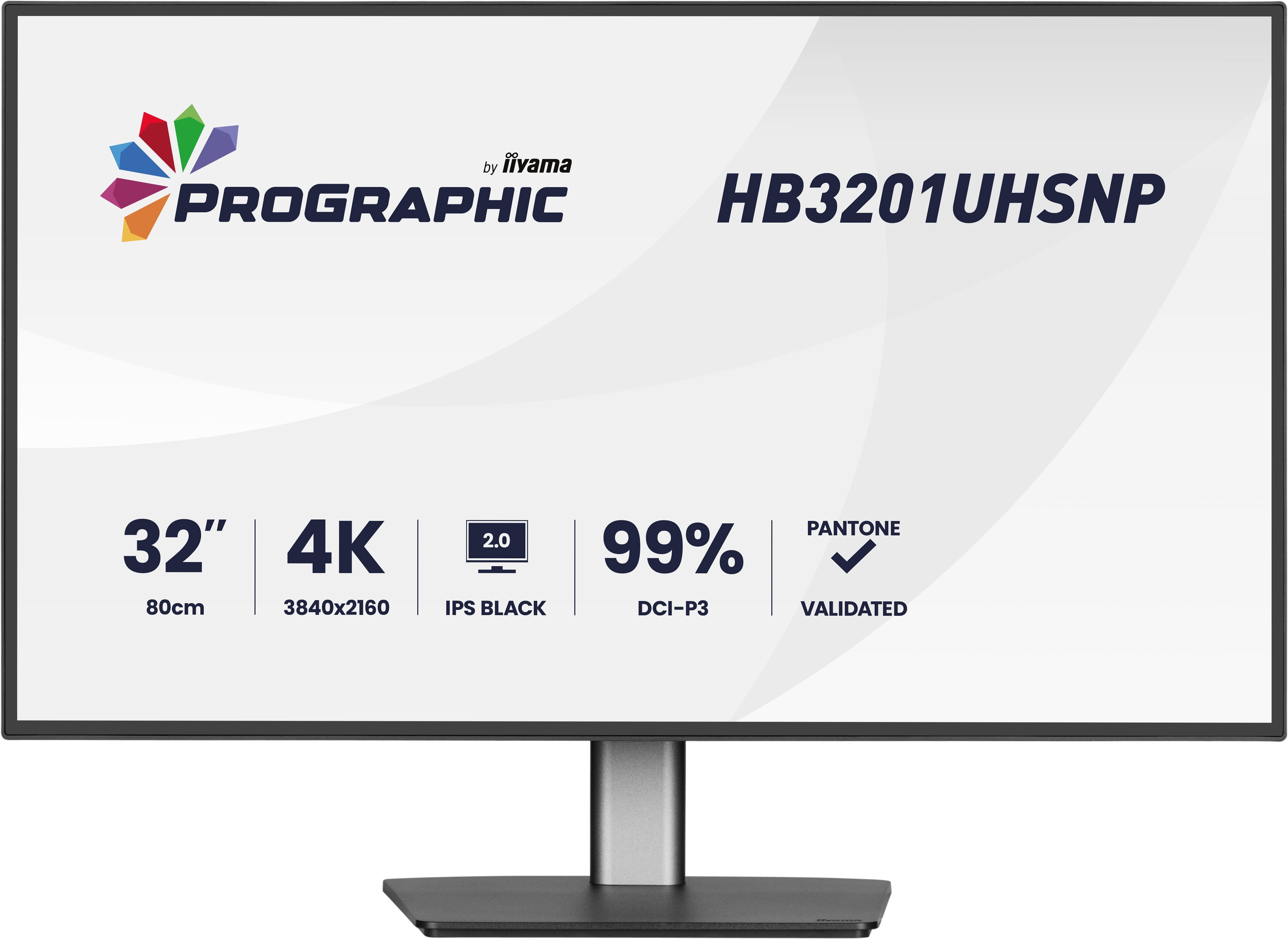 Monitor Iiyama 32" Hb3201uhsnp-B1 16:9 Hdmi+Dp+Usb-C 4k