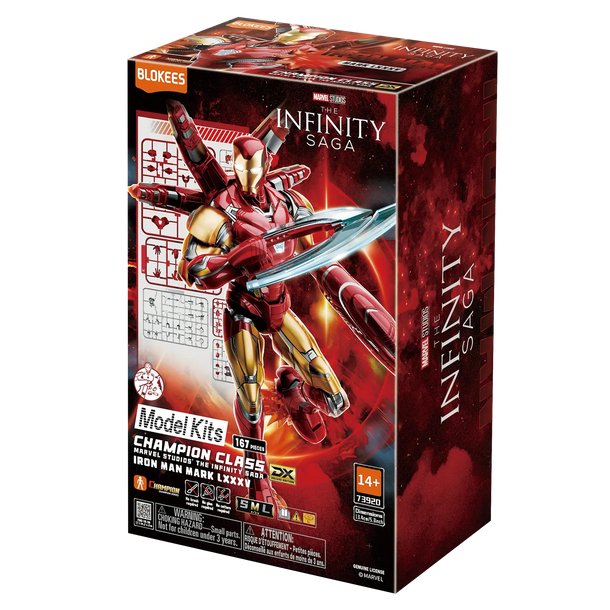 Blokees Marvel Infinity Saga Champion Class Iron Man Mk85 Model Kits