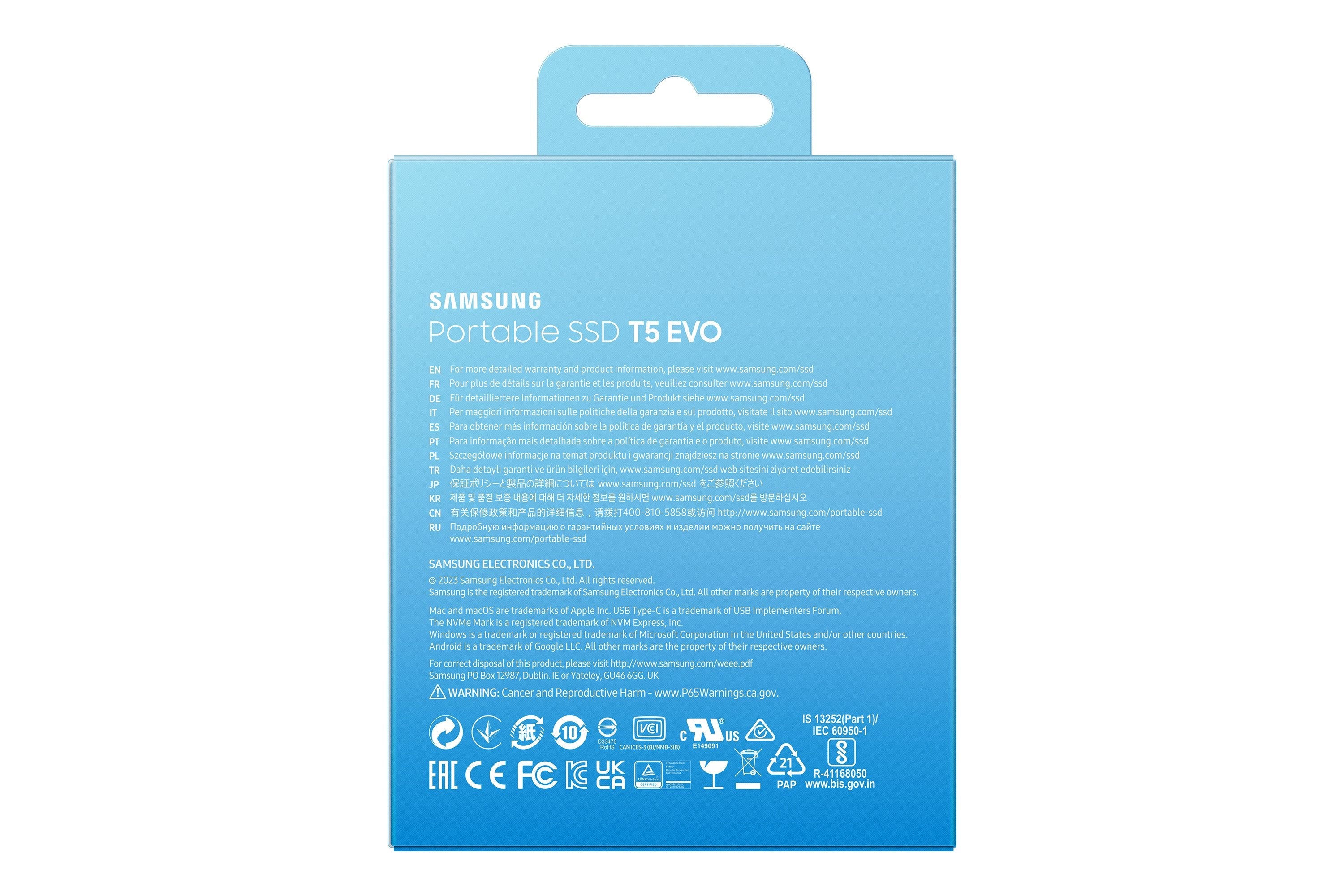 EAN 8806094905403 - Samsung MU-PH2T0S 2 TB 3.2 Gen 1 (3.1 Gen 1) Negro imagen 10