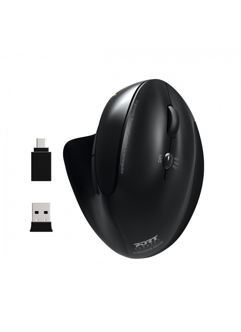 Port Designs 900706-Bt Ratón Mano Derecha Rf Wireless + Bluetooth Óptico 1600 Dpi