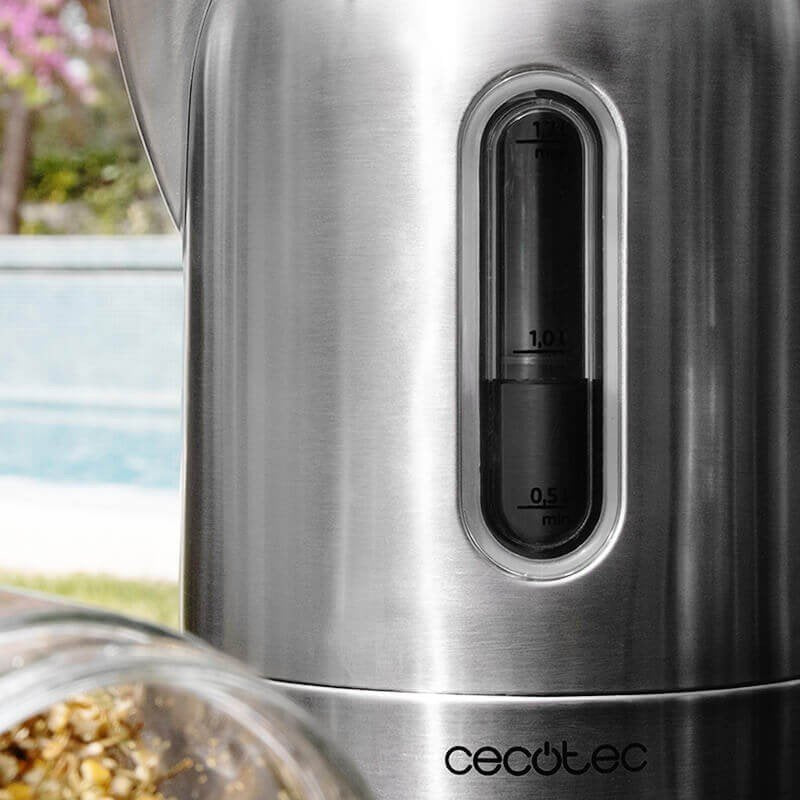Hervidor De Agua Cecotec Thermosense 290 Steel 2200w Capacidad 1.7l