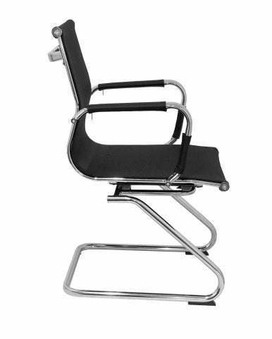 Sillón Barrax Confidente Patín Malla Negro