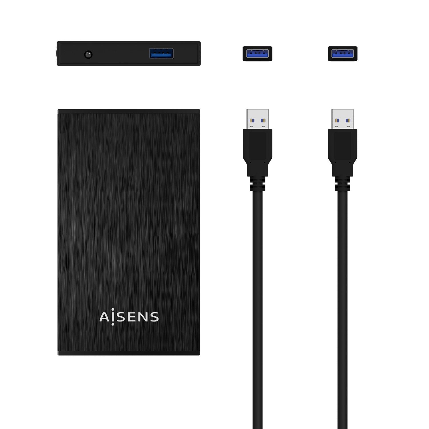 Aisens Caja Externa Para Disco Duro De 2.5' Usb 3.0 Negro Ase-2523b