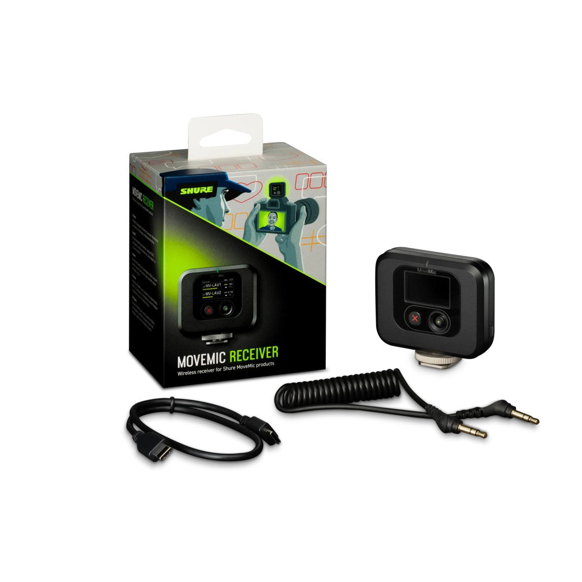 Shure Mv-R-Z6 Receptor Para Micrófono Inalámbrico Soporte Para Cámara