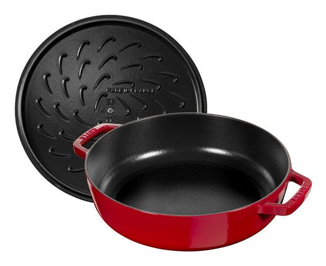 Staub Roaster Chistera 28cm Round Cherry Rojo 40511-474-0 405114740 (40511-474-0)